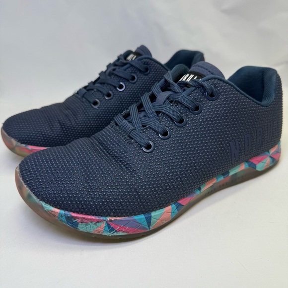 NoBull Navy Prism Trainers shoes sneakers Workout lifting gym shoes Women’s 8 - Picture 3 of 15